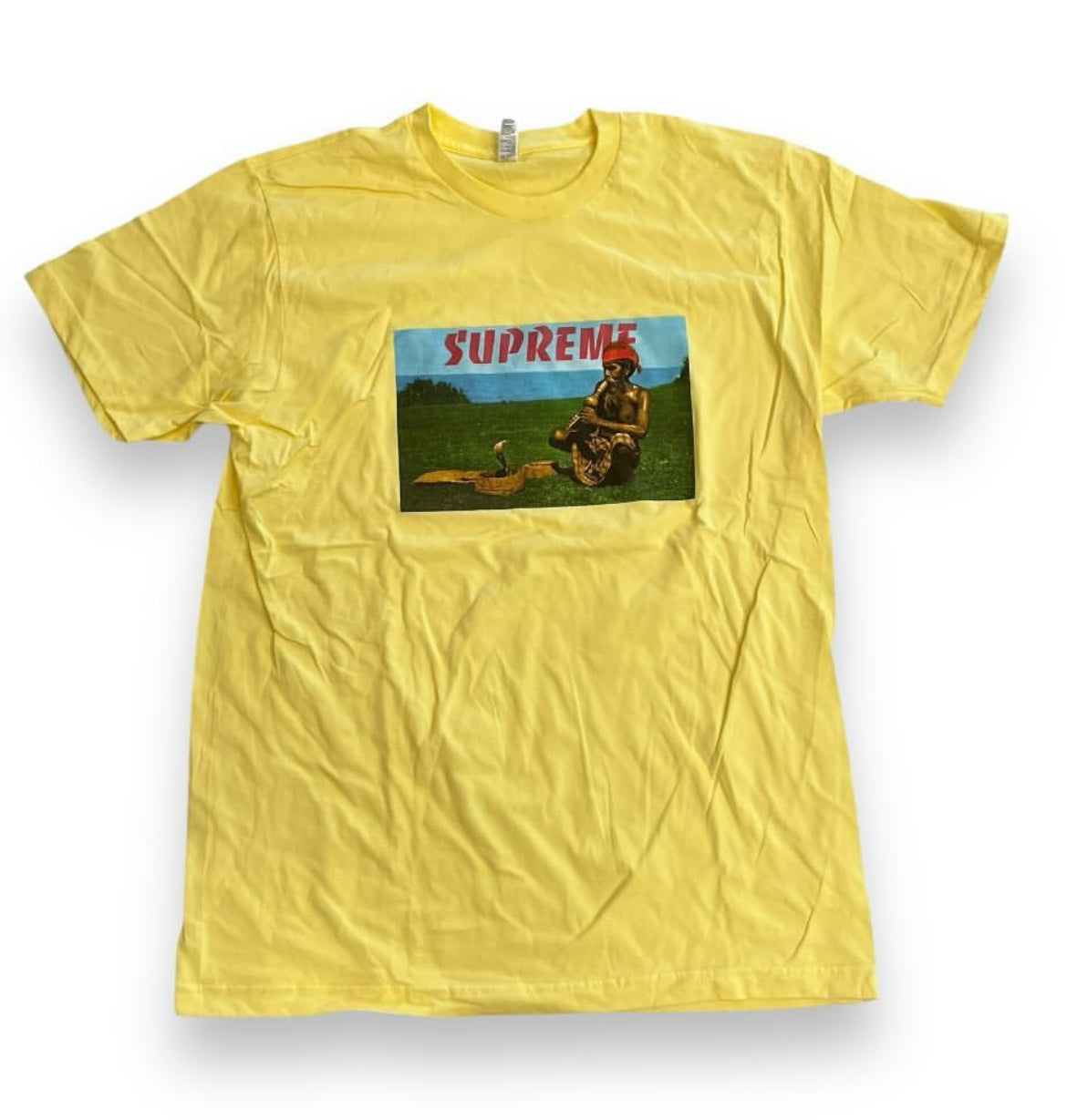 SAMPLE Supreme Snake Charmer T Shirt - Yellow (Large)