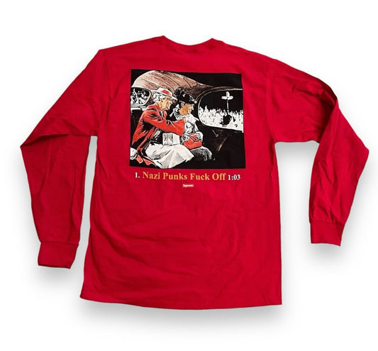 SAMPLE Supreme x Dead Kennedys Punks L/S T-Shirt - Red (Large)