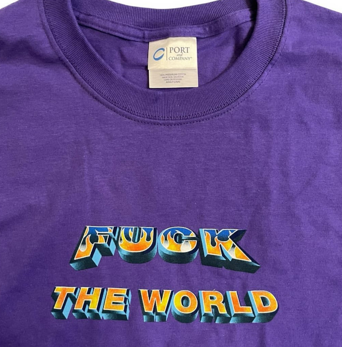 SAMPLE Supreme F The World L/S T-Shirt - Purple (Large)