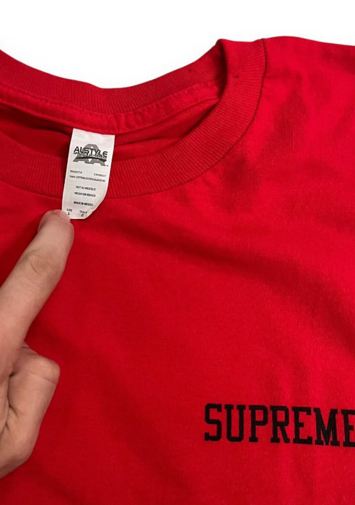SAMPLE Supreme x Stax Records Logo T-Shirt - Red (Large)