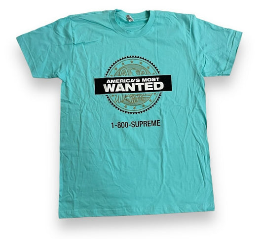 SAMPLE Supreme America's Most Wanted T-Shirt - Light Blue (Large)