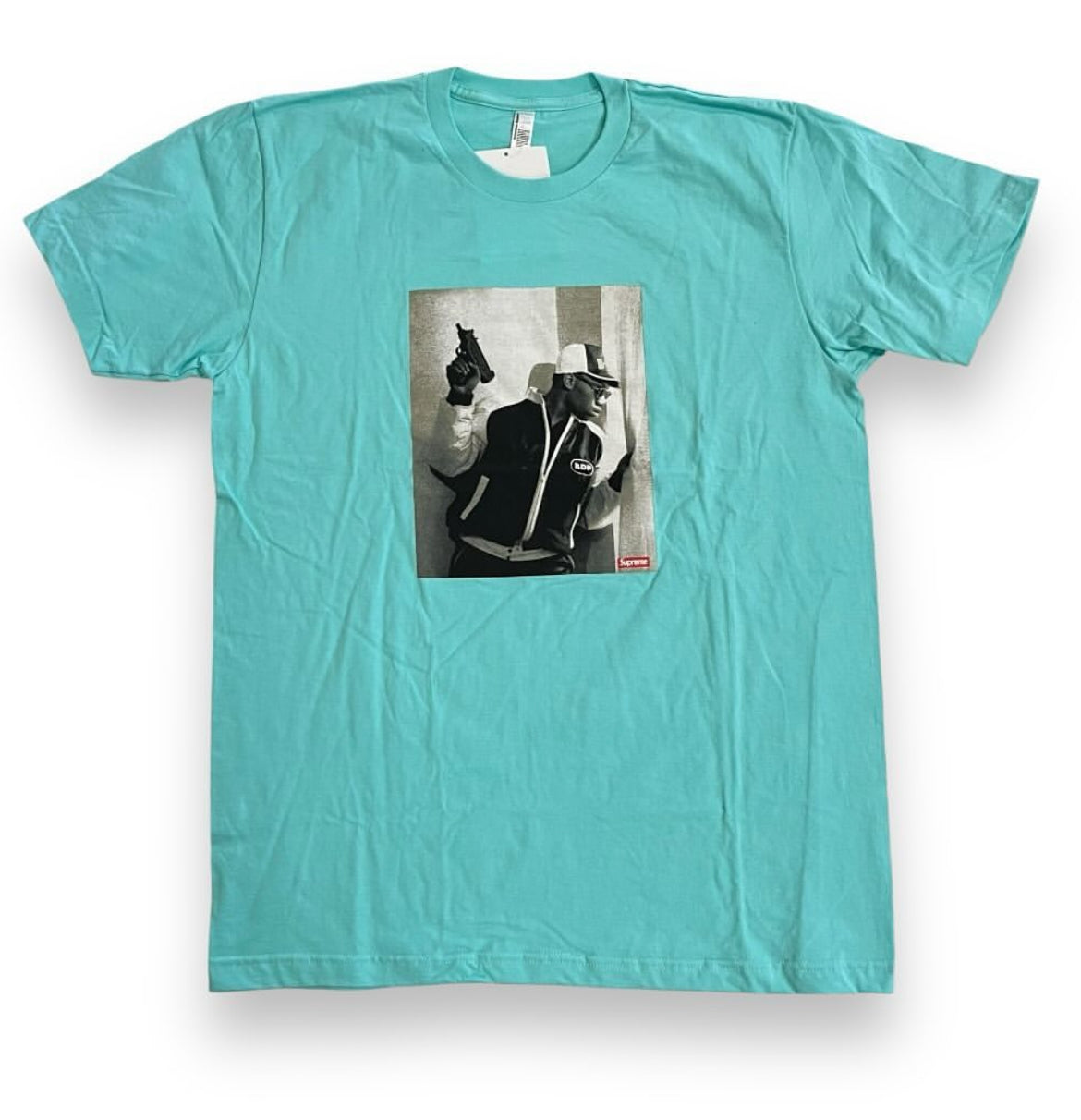 SAMPLE Supreme x KRS One Knowledge Reigns Supreme T-Shirt - Light Blue (Large)