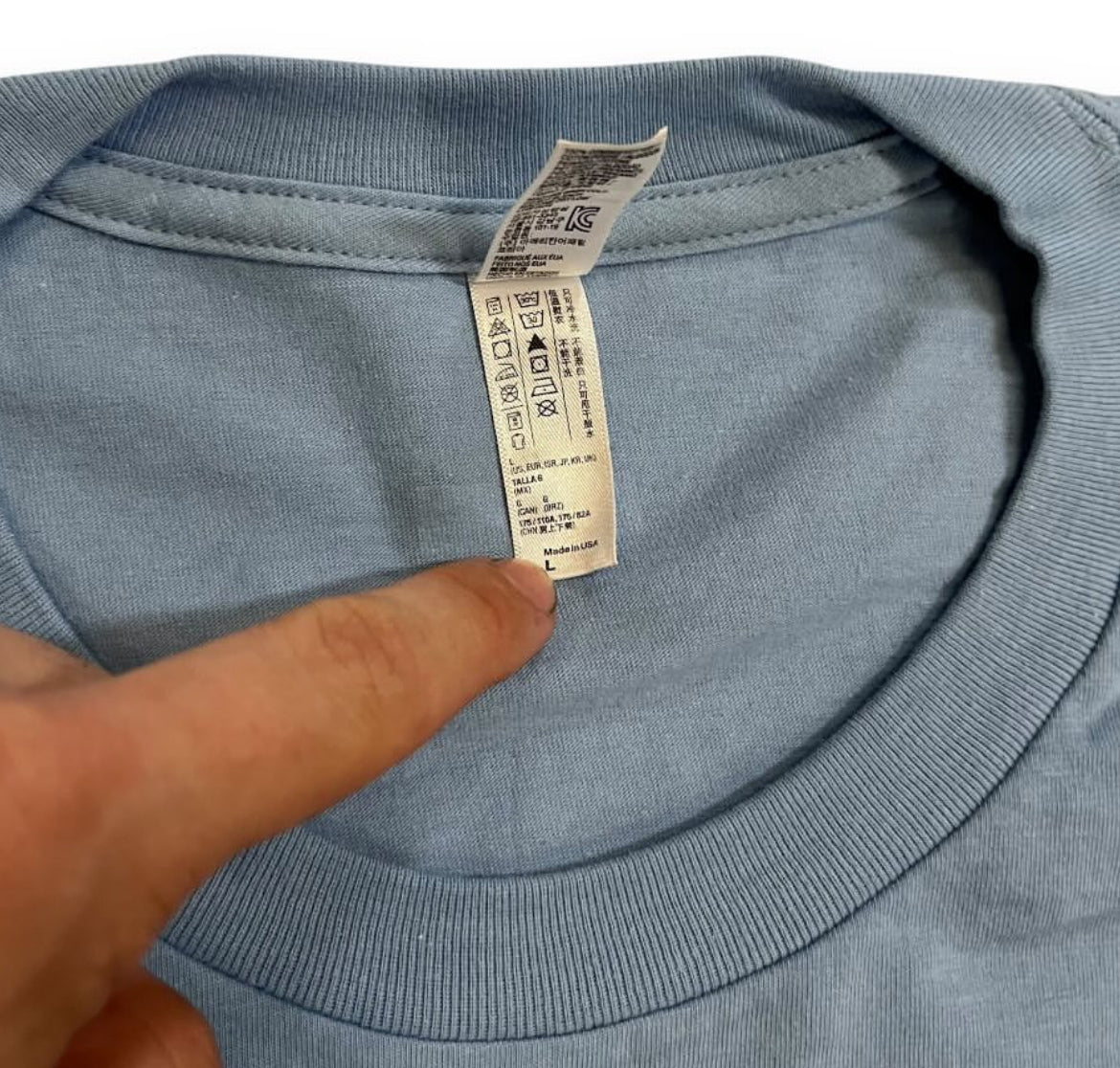 SAMPLE Supreme Anarchy T Shirt - Light Blue (Large)