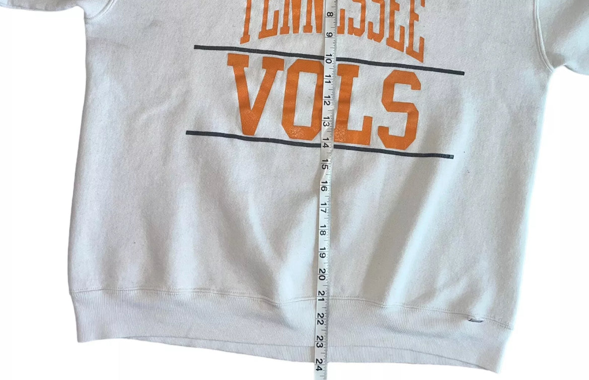 VINTAGE Russell Athletic Tennessee Volunteers Sweatshirt - White (Large)