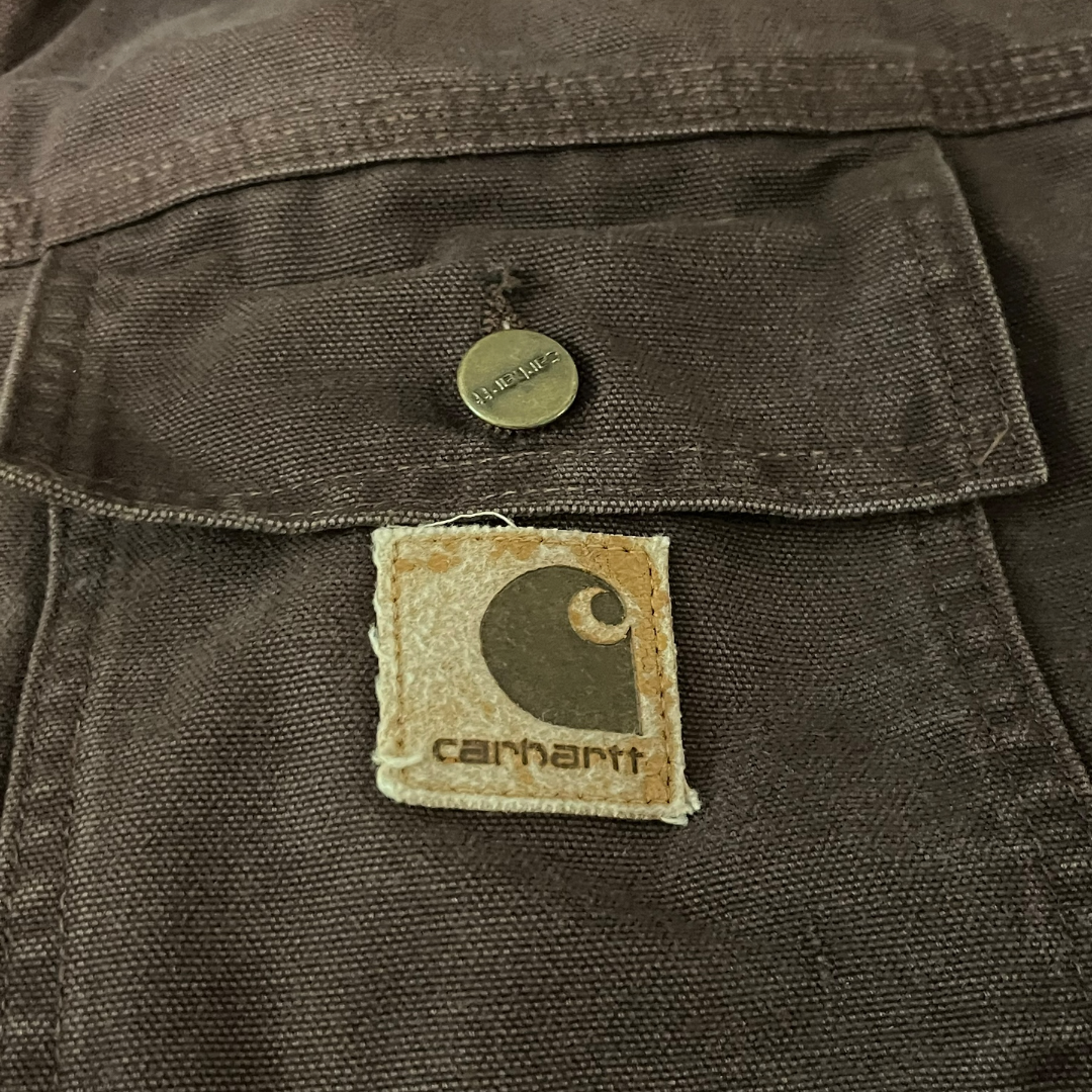 VINTAGE Carhartt Quilted Lined Barn Chore Jacket Coat (XL)