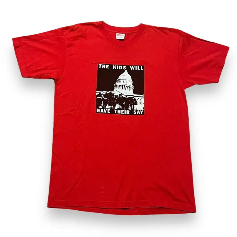 Supreme The Kids Will Have Their Say T-Shirt - Red (Large)