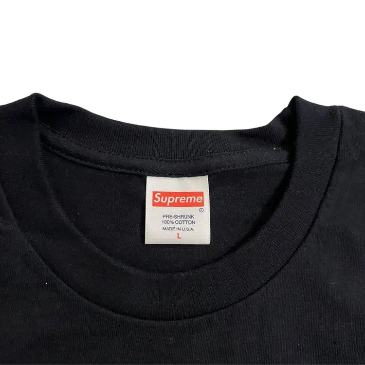 Supreme x KRS One Knowledge Reigns Supreme T-Shirt - Black (Large)