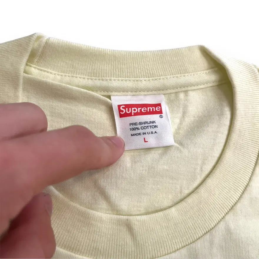 Supreme Living Supreme Jesus T-Shirt - Light Yellow (Large)