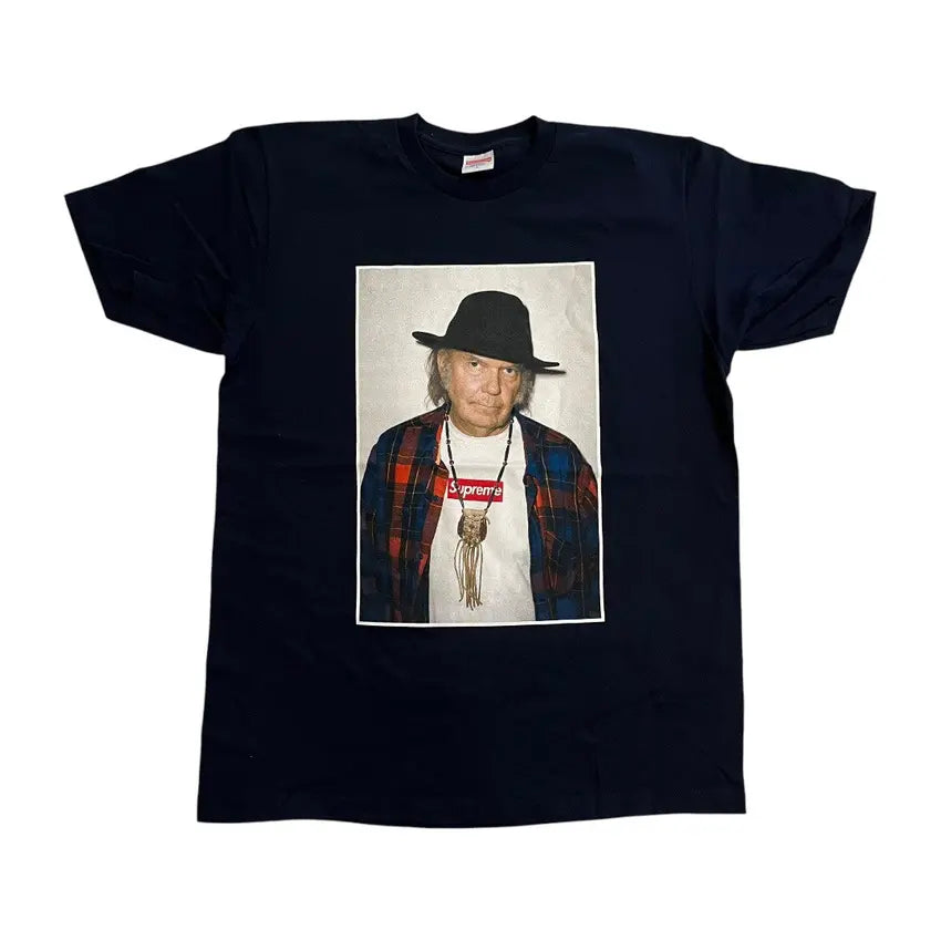 Supreme x Neil Young T Shirt - Navy