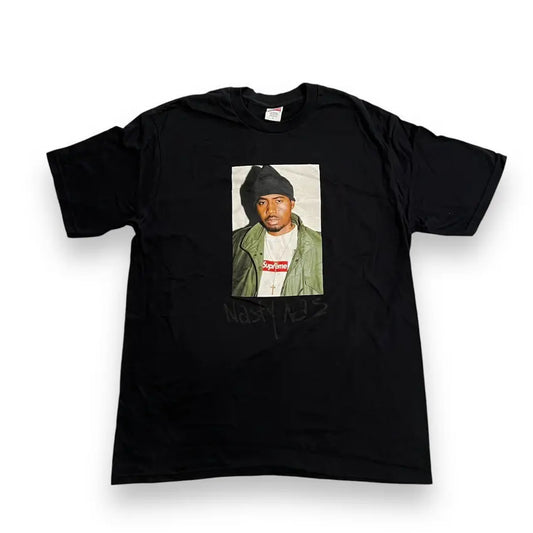 SAMPLE Supreme x Nas Portrait T Shirt - Black (Large)