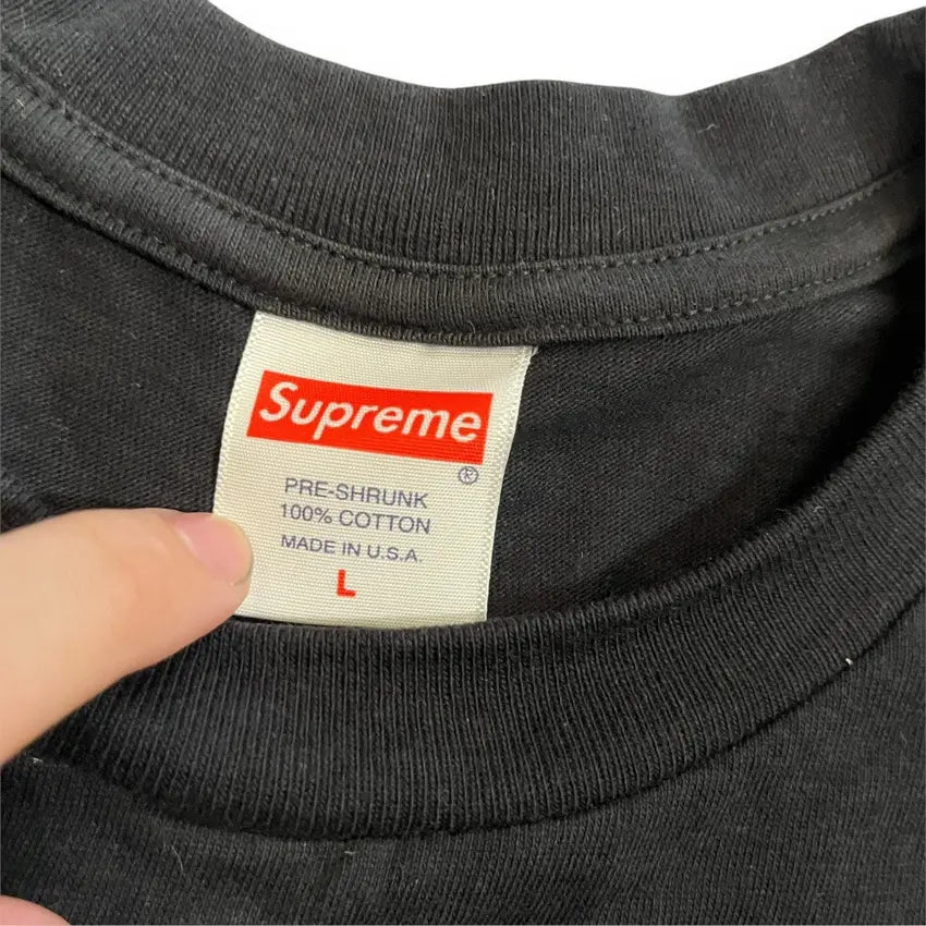 SAMPLE Supreme x Nas Portrait T Shirt - Black (Large)