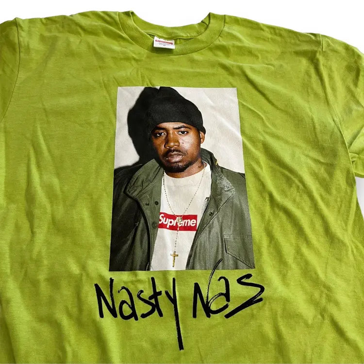 Supreme x Nas Portrait T Shirt - Green