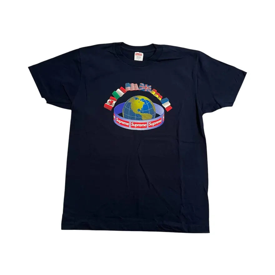 SAMPLE Supreme Worldwide T-Shirt - Navy (Large)