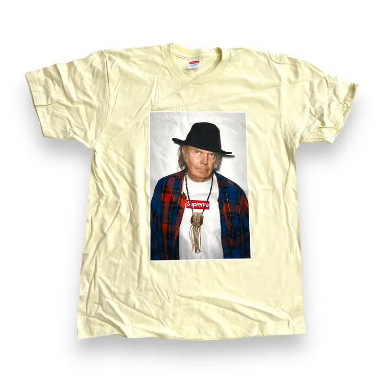 Supreme x Neil Young T Shirt - Pale Yellow