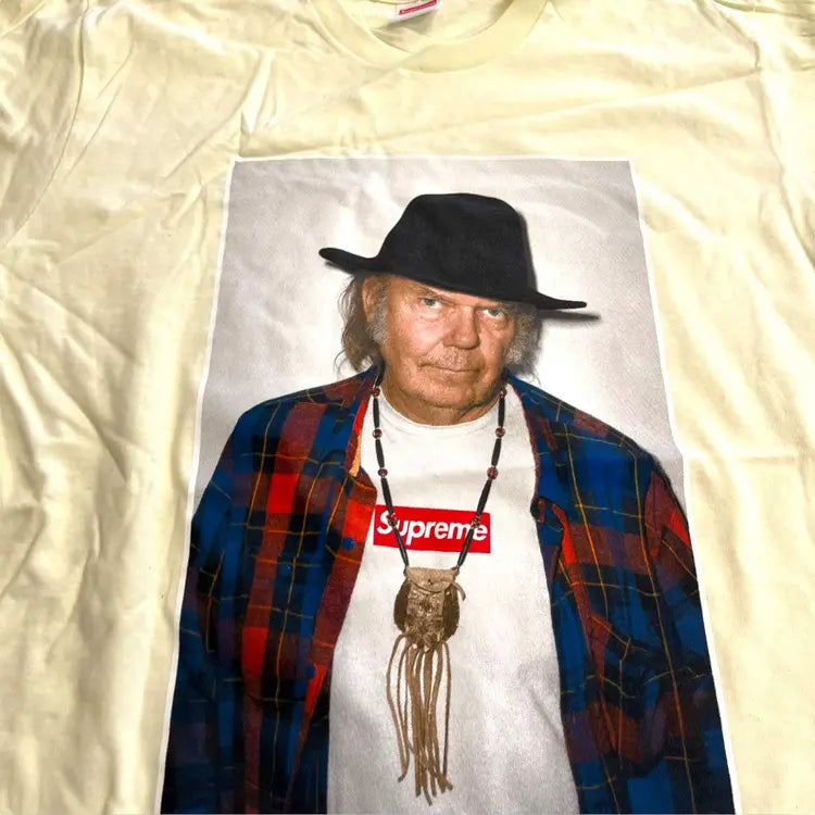 Supreme x Neil Young T Shirt - Pale Yellow