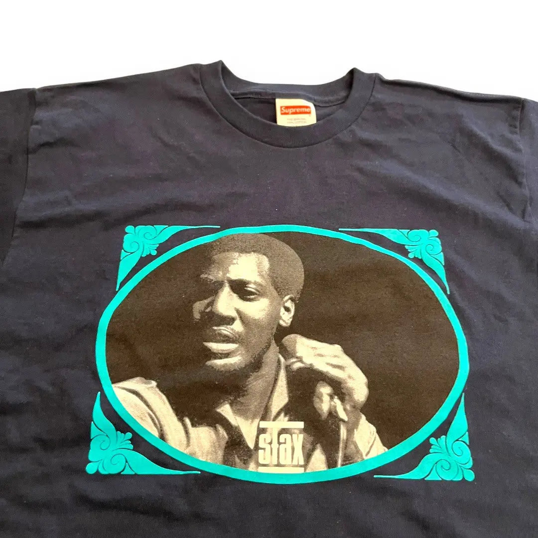 Supreme x Stax Records Otis Redding T-Shirt - Navy (Medium)