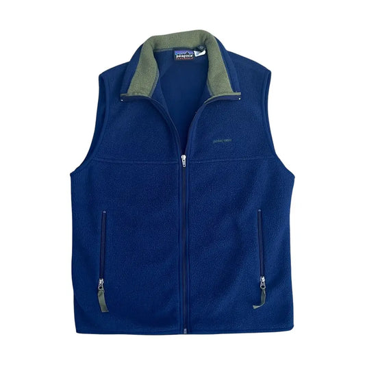 Patagonia Synchilla Fleece Zip Up Vest - Navy (Medium)