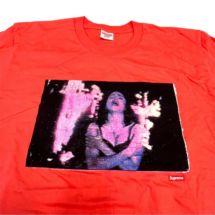 SAMPLE Supreme Madonna Burning Crosses T-Shirt - Peach (Large)