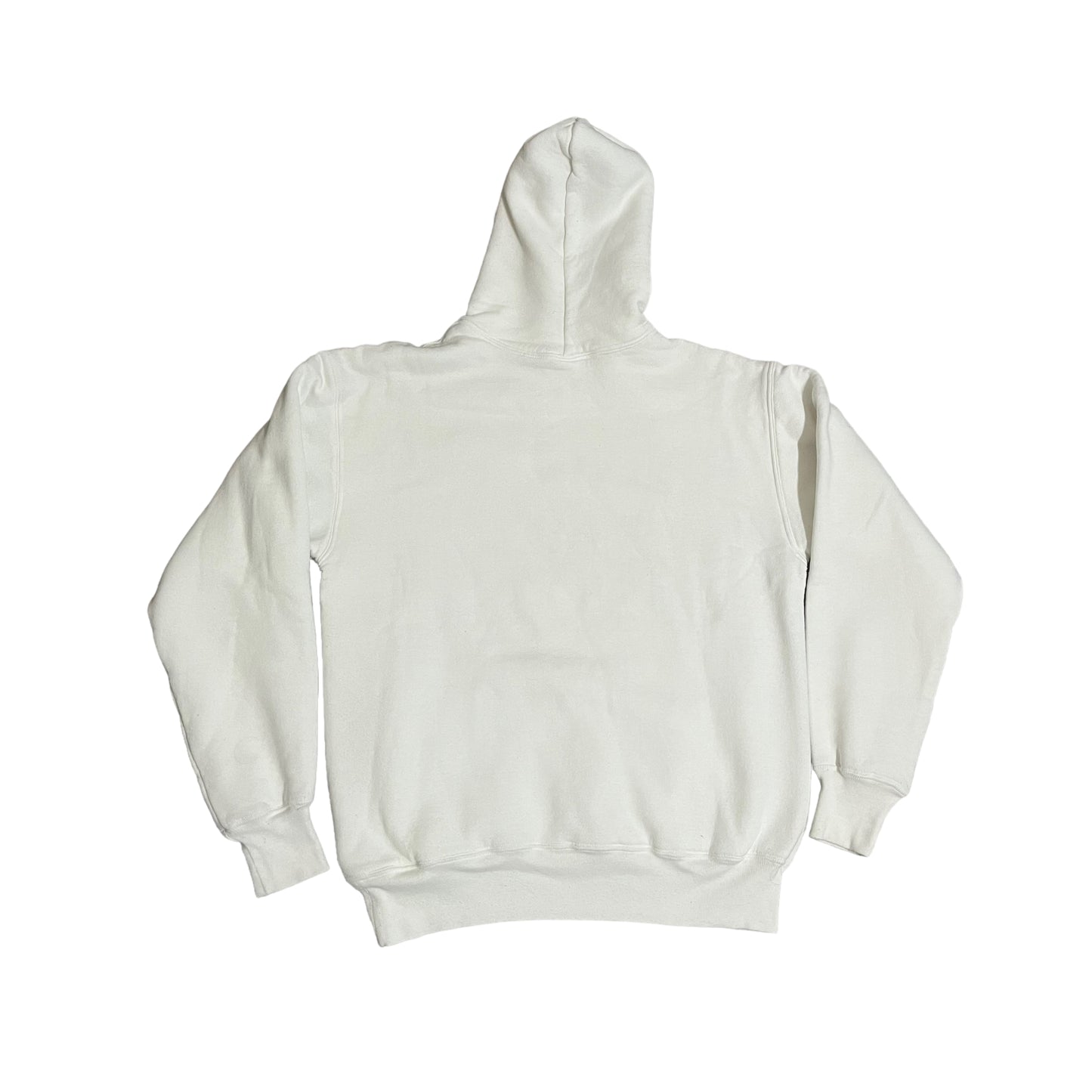 VINTAGE Russell Athletic NC State Double Layer Hoodie Sweatshirt - White (XL)