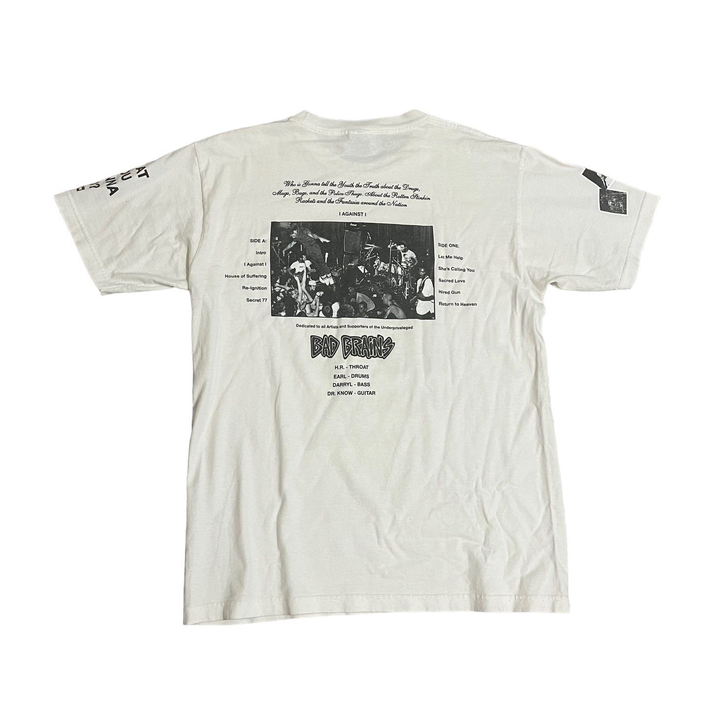 Supreme x Bad Brains I Against I T-Shirt - White (Large)
