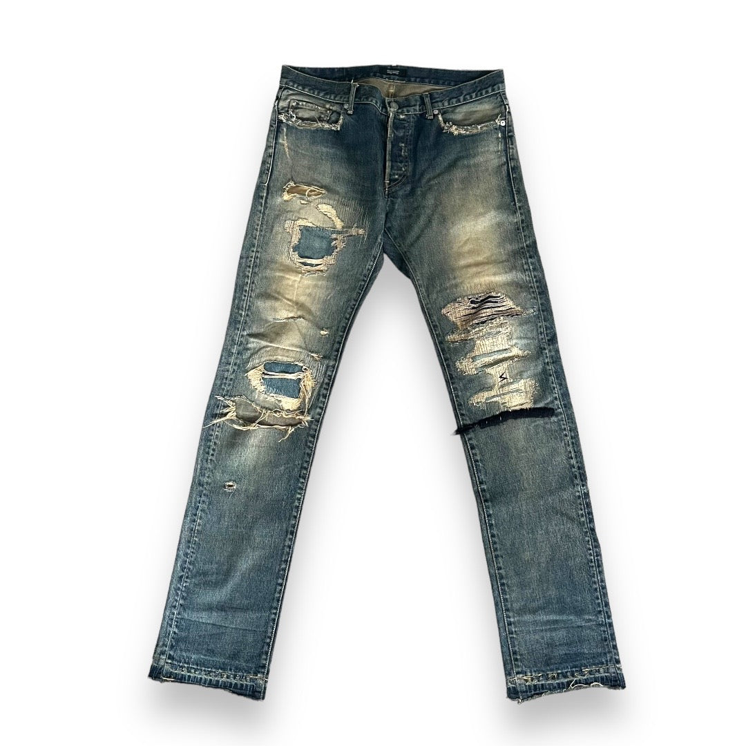 Undercover 68 Black Yarn Denim Jeans 2010 ZoZoTown