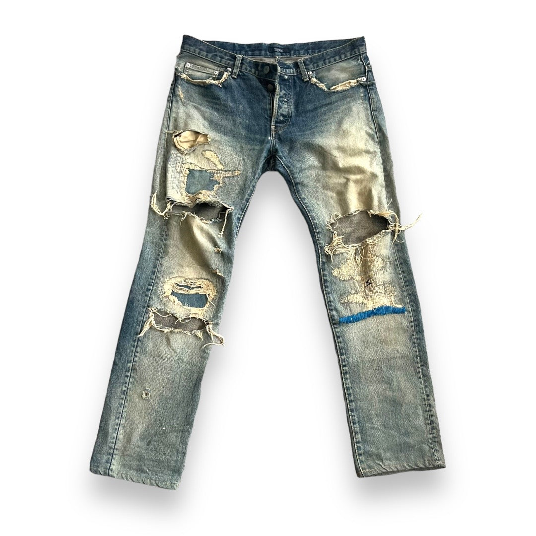 Undercover 68 Blue Yarn Denim Jeans 2010 ZoZoTown