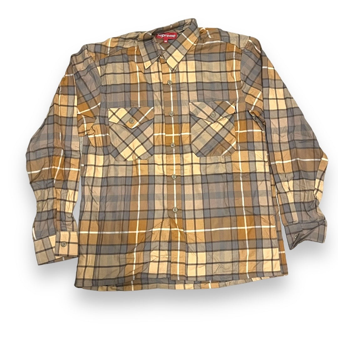 VTG Supreme Flannel Button Up Shirt - 90s (Medium)