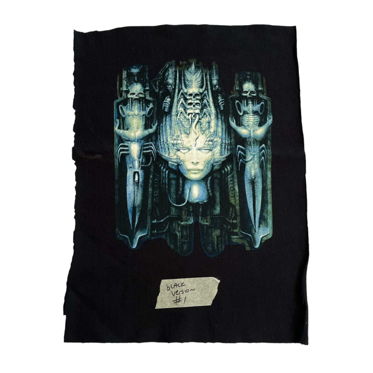 SAMPLE Supreme x HR Giger Test Print Swatch - Black #2