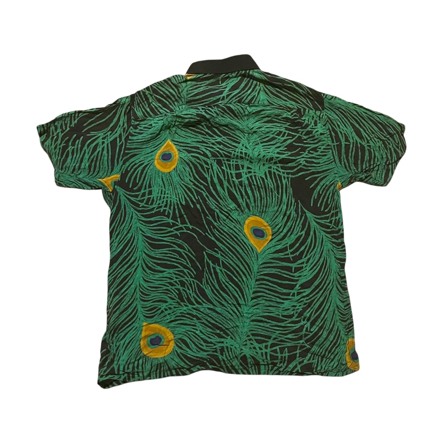 Supreme Peacock Rayon Shirt - Green (Large)