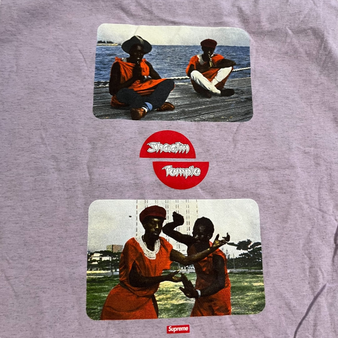 Supreme x Barrington Levy Shaolin Temple T-Shirt - Heather Lavender (Large)
