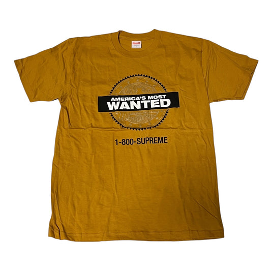 Supreme America's Most Wanted T-Shirt - Brown (Large)