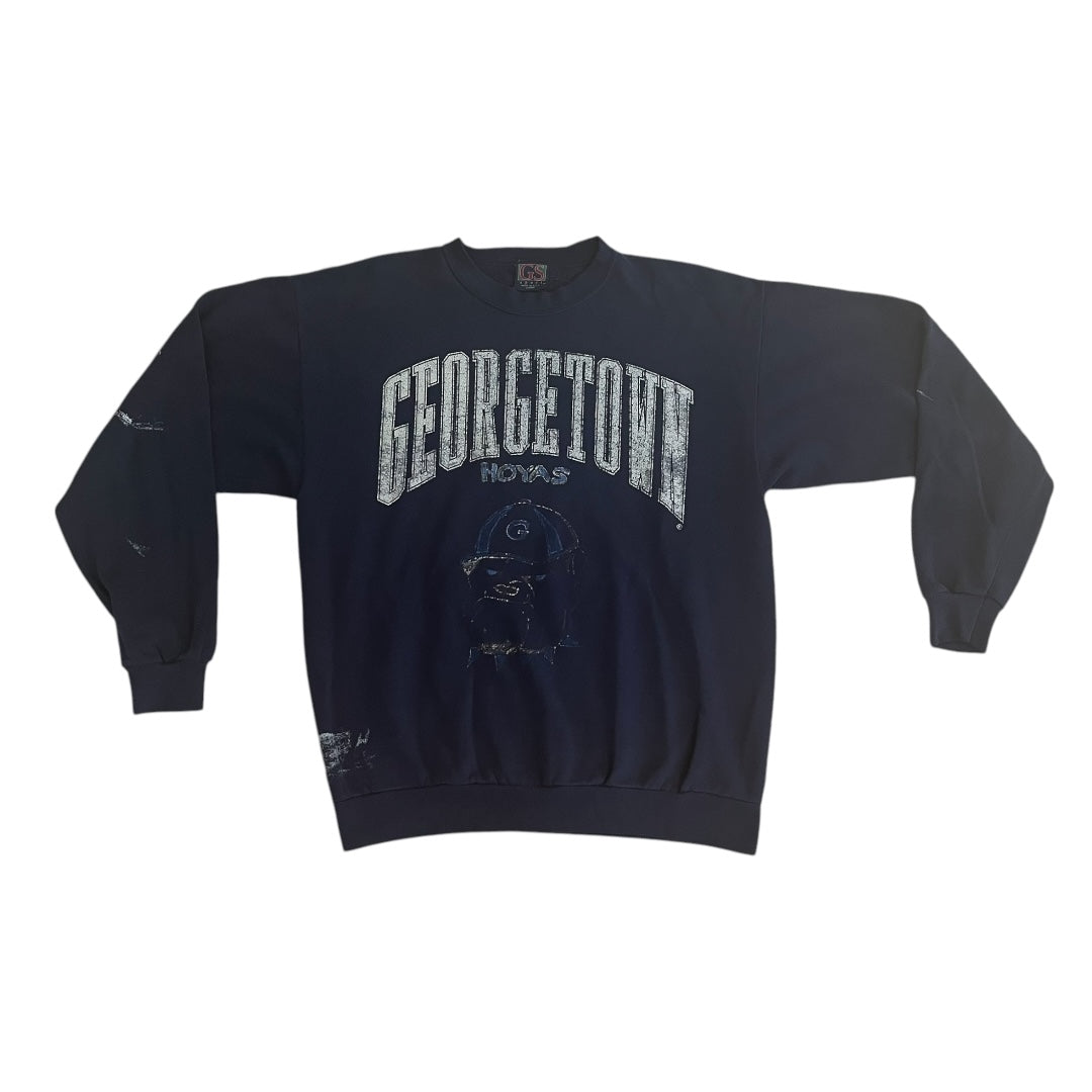 VINTAGE Georgetown University Hoyas Crewneck Sweatshirt (Large)