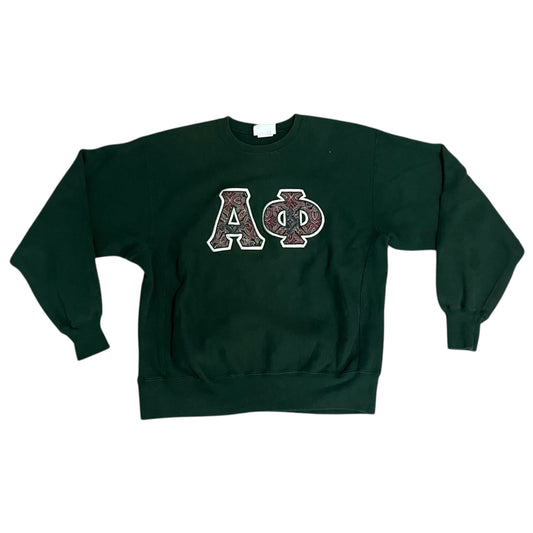 VINTAGE Alpha Phi Sorority Crewneck Sweatshirt (XL)
