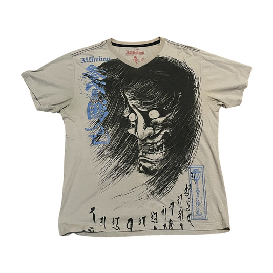 VINTAGE Affliction Heroes and Demons T Shirt (2XL)