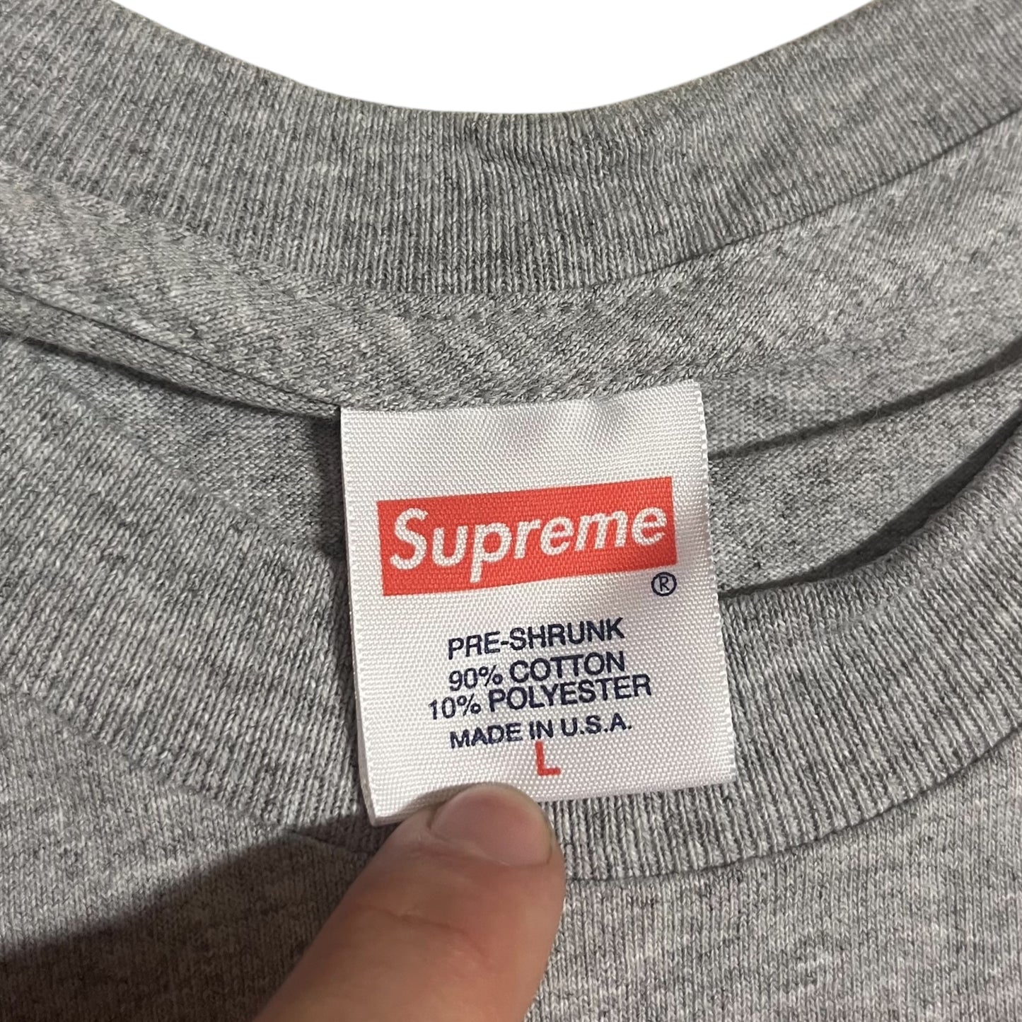 SAMPLE Supreme Worldwide T-Shirt - Heather Grey (Large)