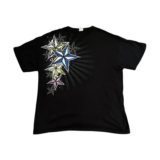 VINTAGE y2k Stars T Shirt (2XL)