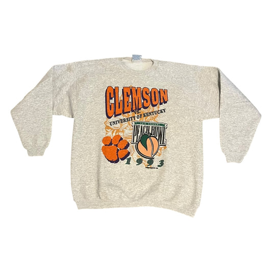 VINTAGE 1993 Clemson vs Kentucky Peach Bowl Sweatshirt (XL)