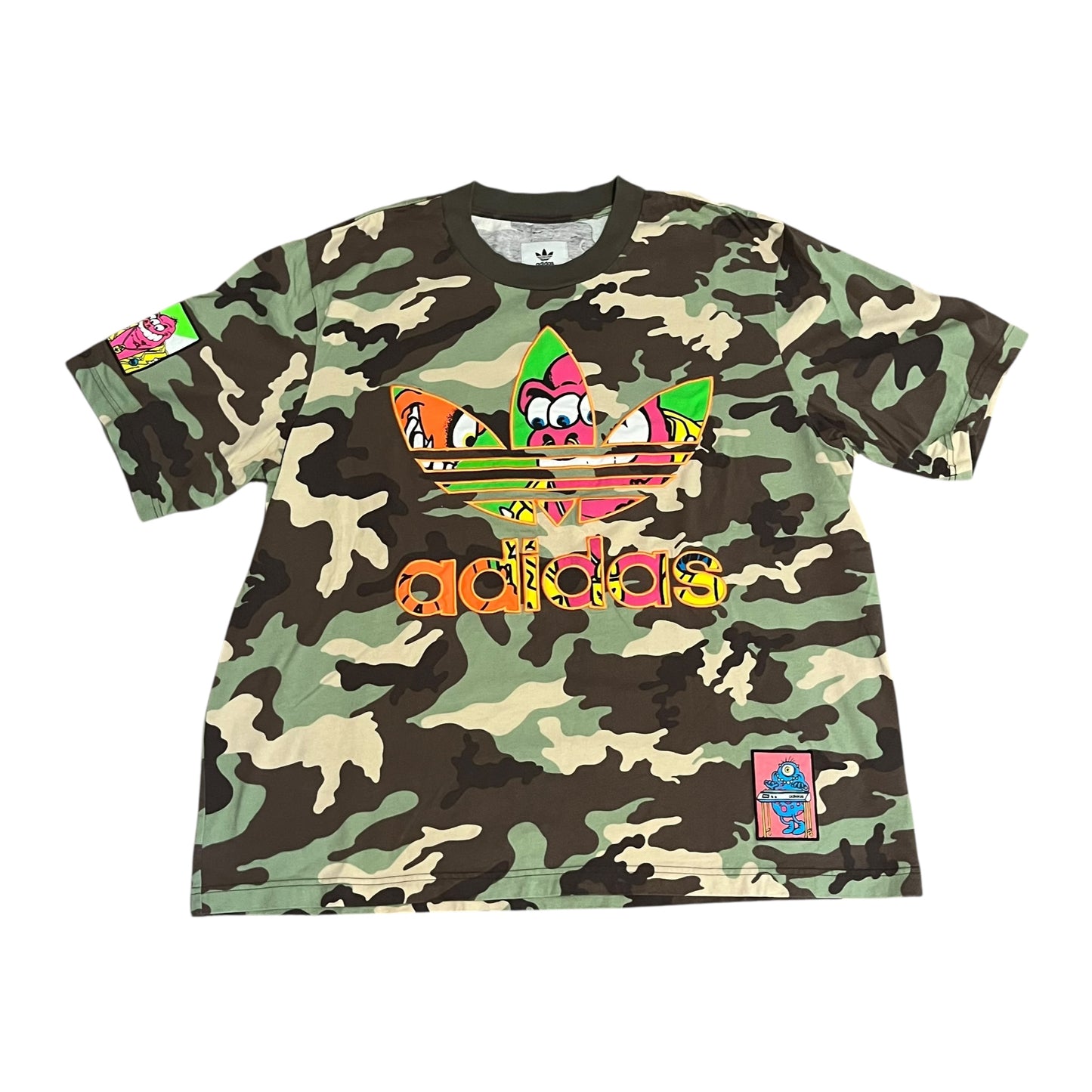 Adidas x Jeremy Scott Camo Logo T Shirt (XL)