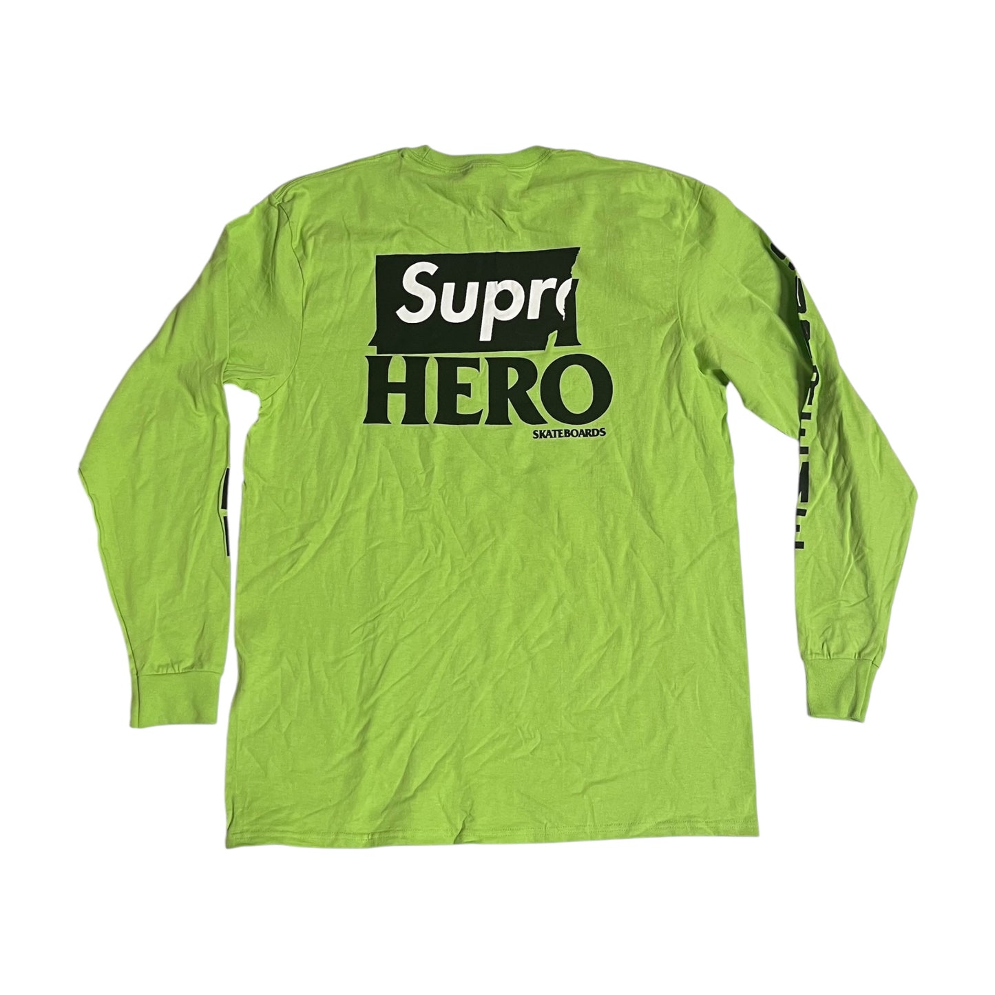 SAMPLE Supreme x ANTI HERO Long Sleeve T-Shirt - Lime Green (Large)