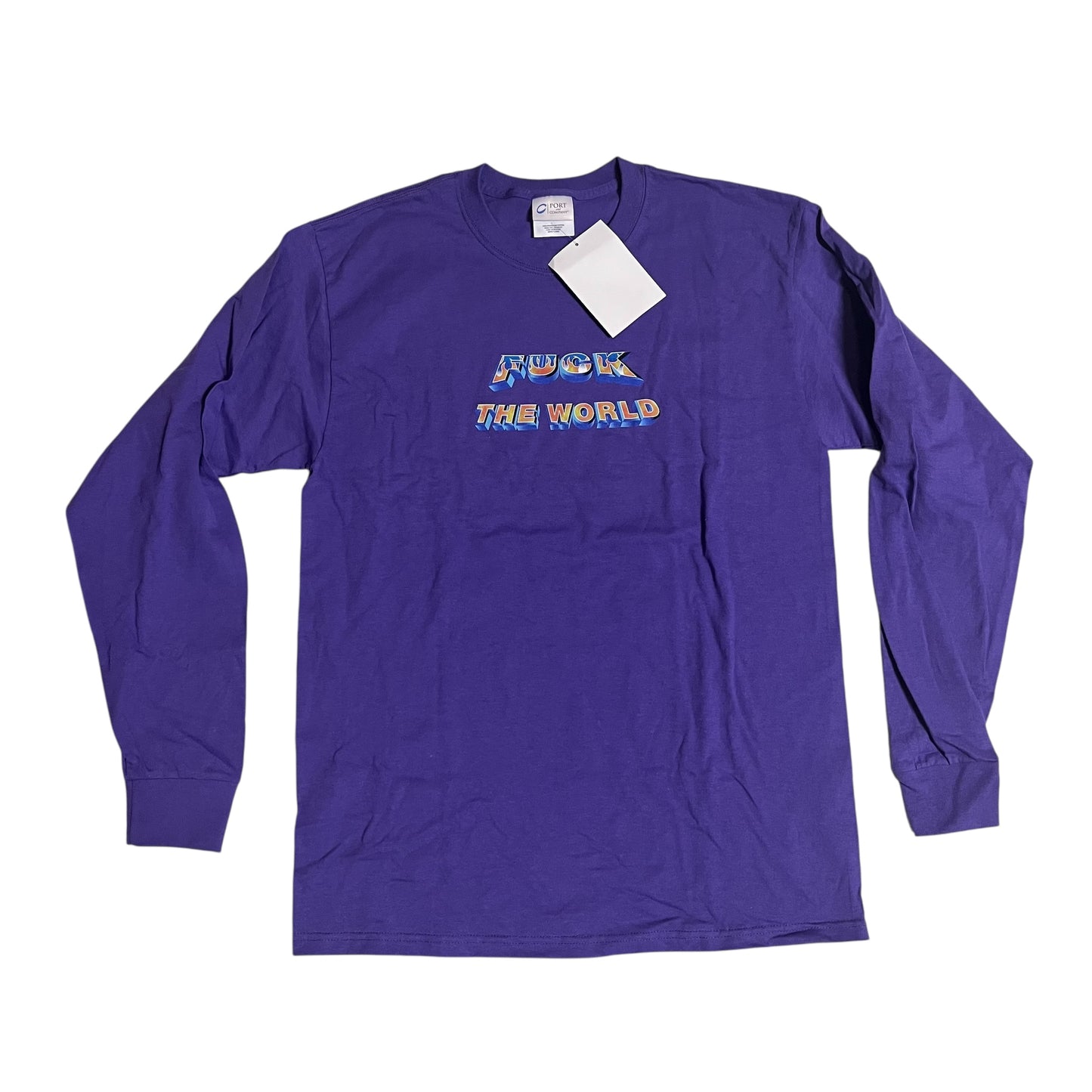 SAMPLE Supreme F The World Long Sleeve T-Shirt - Purple (Large)