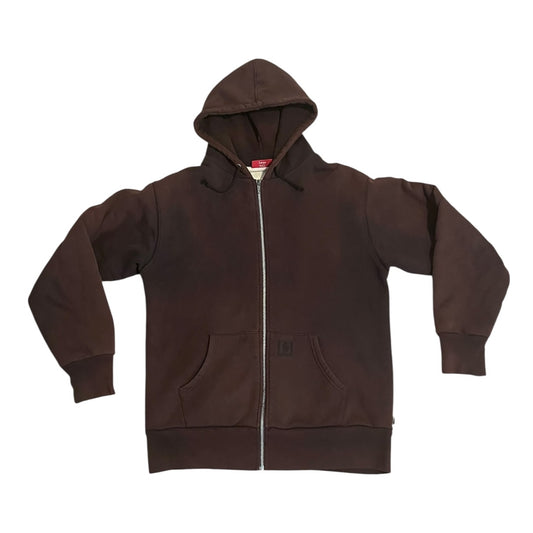 VINTAGE Supreme "Carhartt" Thermal Lined Zip Up Hoodie (Large)
