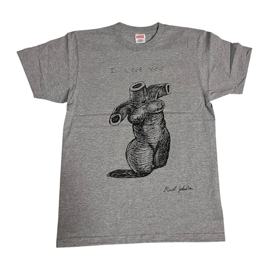 Supreme x Daniel Johnston I Love You Anyway T Shirt - Heather Grey