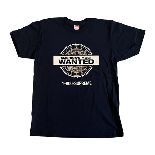 Supreme America's Most Wanted T-Shirt - Navy (Large)