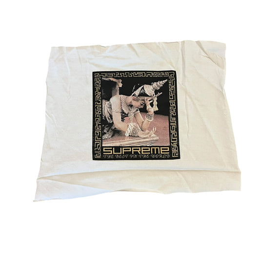 SAMPLE Supreme "Best in the World" Sample Test Print Fabric Swatch - White (FW17)