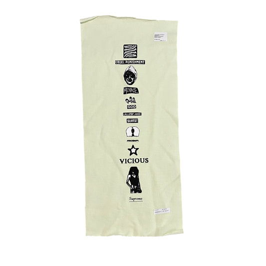 Supreme Menace Test Print Fabric Swatch (Light Green)