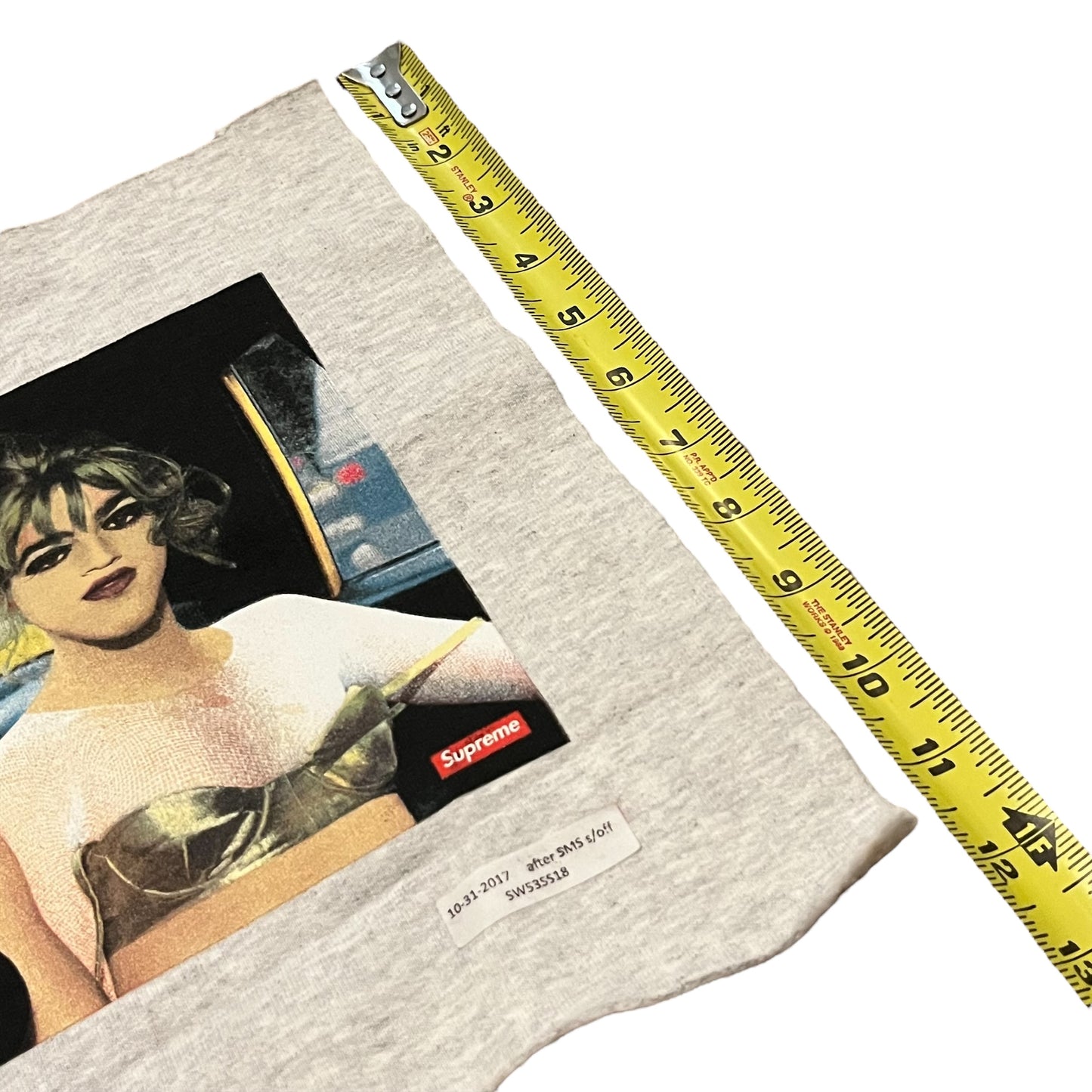 Supreme x Nan Goldin Test Print Fabric Swatch (Ash Gray)