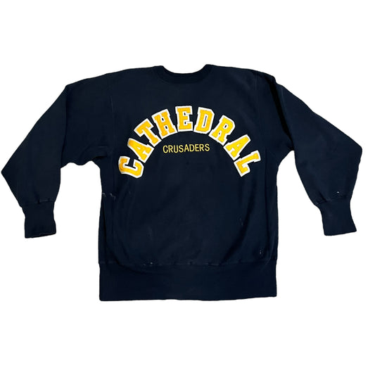 VINTAGE Champion Cathedral Crusaders Reverse Weave Sweatshirt (XL)
