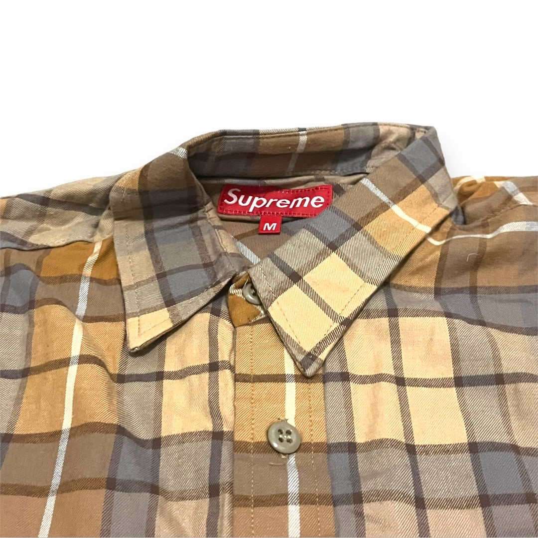 VTG Supreme Flannel Button Up Shirt - 90s (Medium)