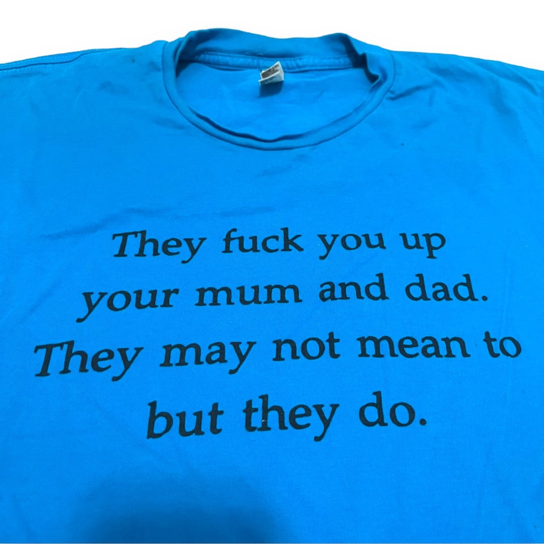 SAMPLE Supreme "They Fuck You Up" T-Shirt - Teal (Large)