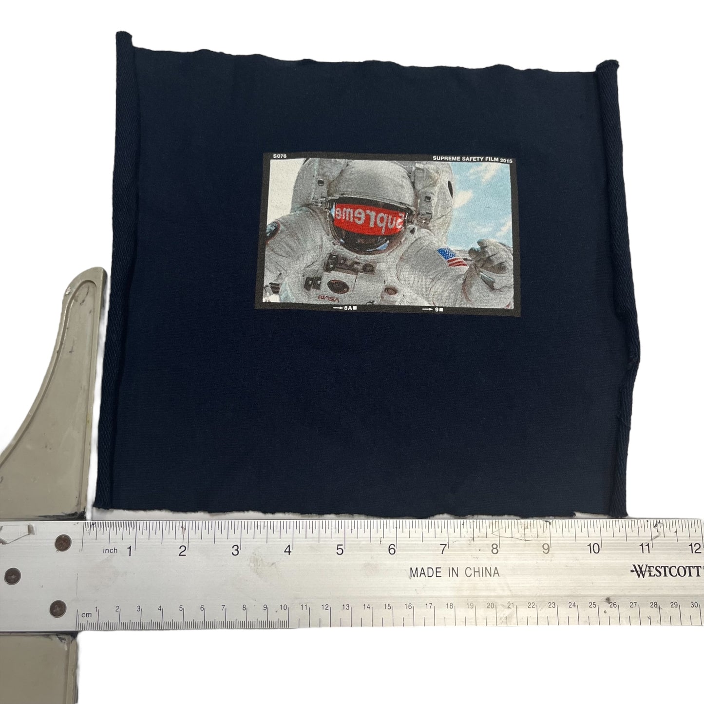 Supreme "Astronaut" Test Print Fabric Swatch - Navy